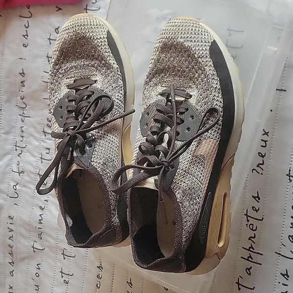 Nike Air Max 90 Ultra 2.0 Flyknit Midnight Fog 7 - Picture 2 of 2